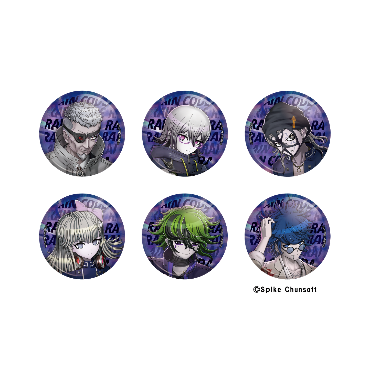 超探偵事件簿レインコード トレーディング缶バッジ Vol.1