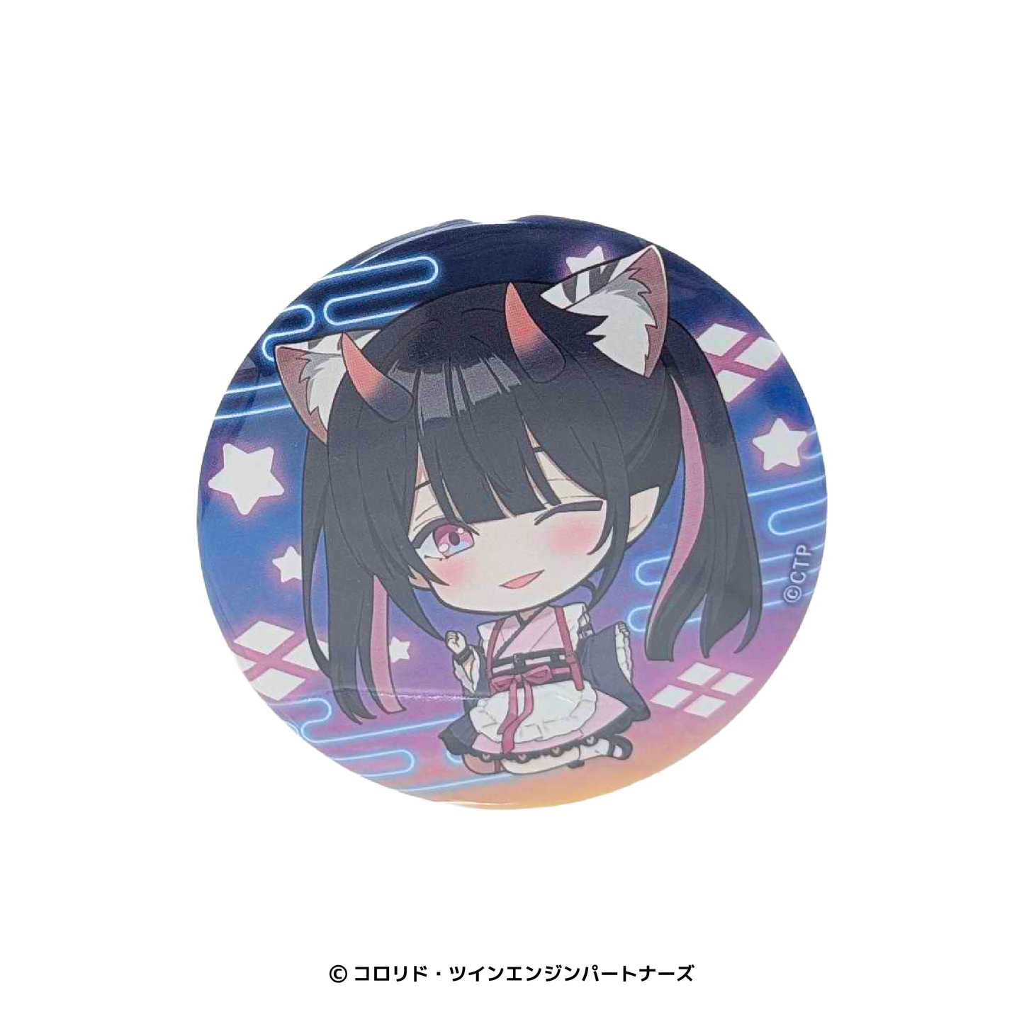 超かぐや姫! ぺたん娘缶バッジ 駒沢乃依