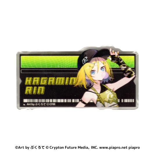 令和アイドルネームバッジ　鏡音リン
